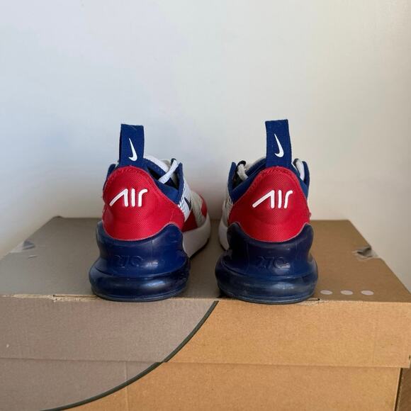 Nike Air Max 270 “Red/Royal Blue” Kids Sneakers - SZ 1 Y - Picture 3 of 13